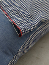 耳鳴! Big pillow  - ( 千鳥格子 Old Selvedge linen )