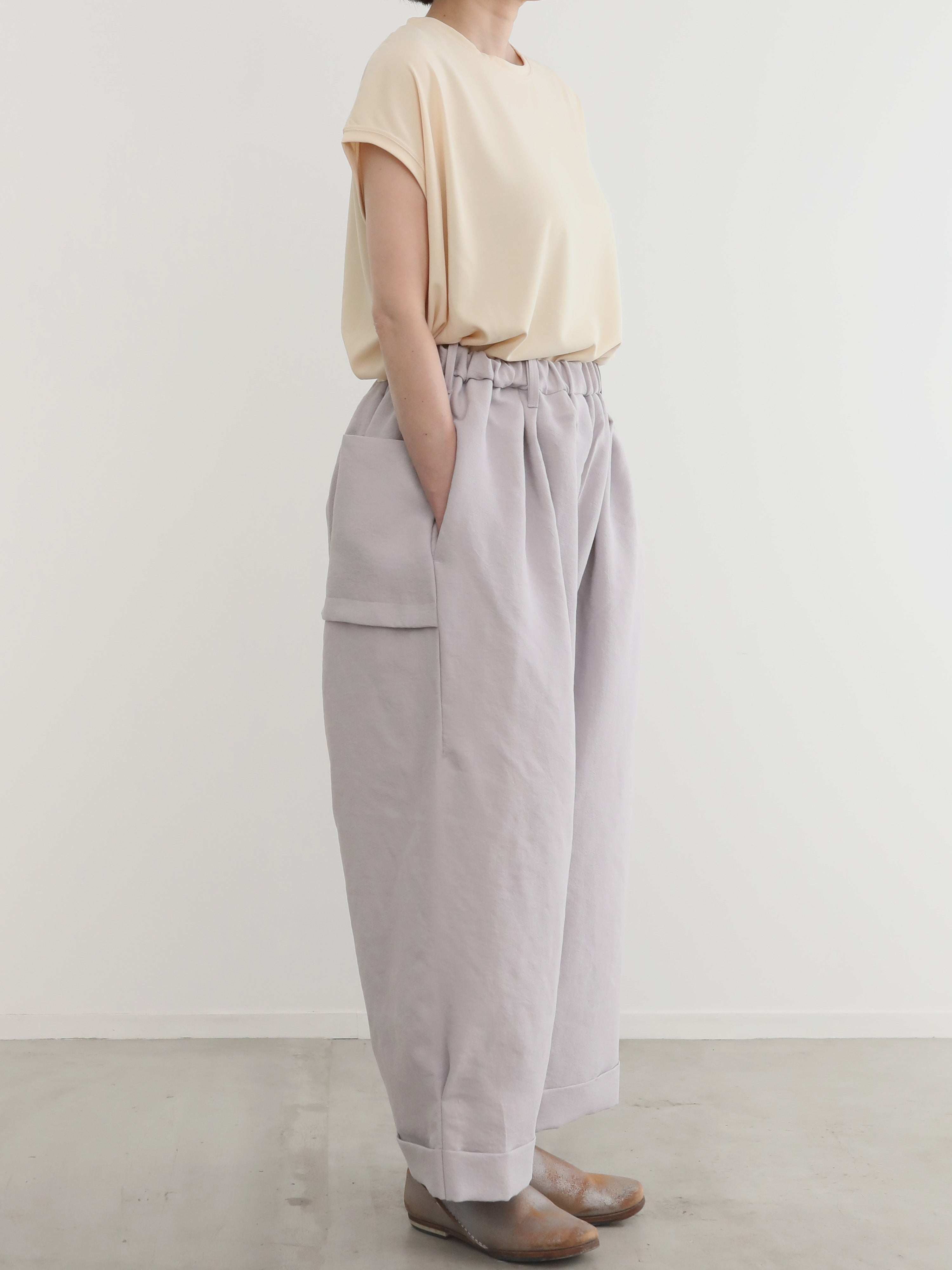 ヒムカシ（現サリゲナク）偽リネンパンツサイズ１グレー 軽快！ 作務 Wrap Pants - （ もっと偽リネン ） – サリゲナク