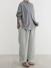 軽快！ 作務 Wrap Pants　 -    （　もっと偽リネン　）