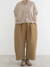 軽快！ 作務 Wrap Pants　 -    （　もっと偽リネン　）