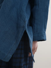 本藍染！Trapezoid Blouse -  （ セルヴィッチリネンローン  ）