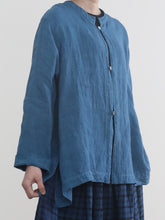本藍染！Trapezoid Blouse -  （ セルヴィッチリネンローン  ）