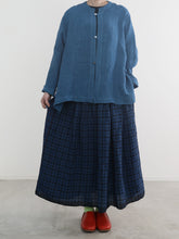 本藍染！Trapezoid Blouse -  （ セルヴィッチリネンローン  ）