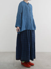 本藍染！Trapezoid Blouse -  （ セルヴィッチリネンローン  ）