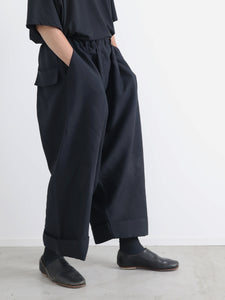 Easy Boy Friend Chapllin Pants　 -    （　もっと偽リネン　）