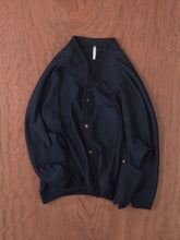 ずっときれいな  Barrel V  Neck Cardigan　 - （  FABRITEC / 変形ピケ  ）