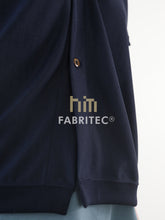 ずっときれいな  Barrel U  Neck Cardigan　 - （  FABRITEC / 変形ピケ  ）