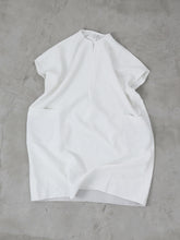 Square  Slit Tunic   - （　もっと偽リネン　）