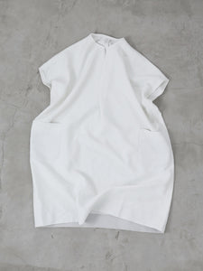 Square  Slit Tunic   - （　もっと偽リネン　）