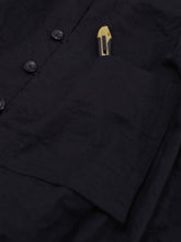 耳鳴！Kruta Jacket  -（  えんぴつストライプ・画用紙布 )