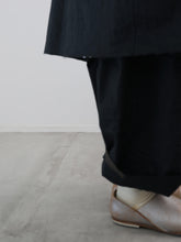 耳鳴！Kruta Half Coat -（  えんぴつストライプ・画用紙布 )