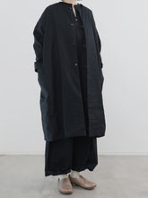 耳鳴！Kruta Half Coat -（  えんぴつストライプ・画用紙布 )