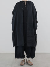 耳鳴！Kruta Half Coat -（  えんぴつストライプ・画用紙布 )