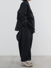 耳鳴！Kruta Jacket  -（  えんぴつストライプ・画用紙布 )