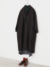 耳鳴！Long Mac Coat 　 -  （ Special Touch Wool Herringbone )
