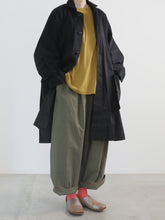 Flat Medium Coat -（  クッキングペーパー・ウォッシャブルシルクリネン )