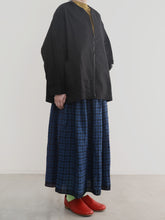 クッキングペーパー・Flat Zip Jacket -（  ウォッシャブルシルクリネン )