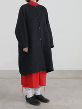 泥棒！ Drop coat　 - （  FABRITEC / Wool–Cotton Jacquard Quilting  ）