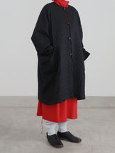 泥棒！ Drop coat　 - （  FABRITEC / Wool–Cotton Jacquard Quilting  ）