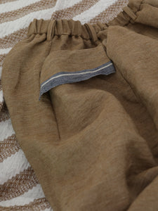 耳鳴！ Boy Friend Chapllin Pants　 -  （ old selvedge linen ox )
