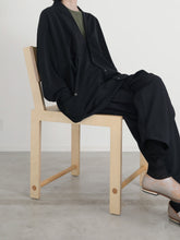 Breathing! 泥棒 Button Rivets VVV Neck Cardigan　 - （  FABRITEC / ウォッシャブルシルク鹿の子  ）
