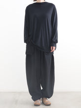 【パジャマルック】　／　おやすみ！ Rum Neck Dorman Tee　 -    （　Super180's Washable wool　）