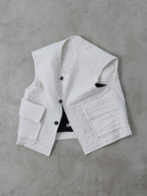 泥棒！  Drop Vest　 - （  FABRITEC / Wool–Cotton Jacquard Quilting  ）