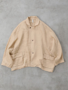 Packing! Triangle Jacket     -  （ ウォッシャブルオーガンジーシルクリネン ）