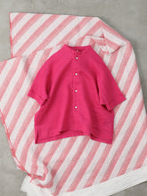 Packing! Triangle Short Sleeve Shirt     -  （ ウォッシャブルオーガンジーシルクリネン ）
