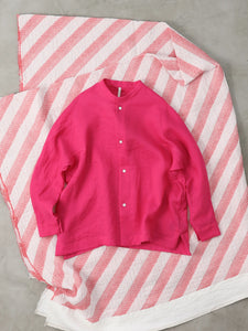 Packing! Triangle Long Sleeve Shirt     -  （ ウォッシャブルオーガンジーシルクリネン）