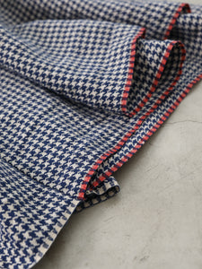 耳鳴！ 2/2 Pleat Skirt 　- （ 千鳥格子 Old Selvedge linen ）