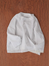 ティッシュペーパー・Flat ２／２ Blouse -（  強撚コットンラミーローン )