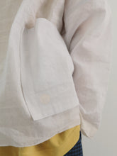 ティッシュペーパー・Flat ２／２ Blouse -（  強撚コットンラミーローン )
