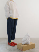 ティッシュペーパー・Flat ２／２ Blouse -（  強撚コットンラミーローン )