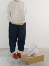 ティッシュペーパー・Flat ２／２ Blouse -（  強撚コットンラミーローン )