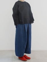 ティッシュペーパー・Flat ２／２ Blouse -（  強撚コットンラミーローン )