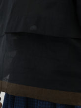 ティッシュペーパー・Flat Square Shirt -（  強撚コットンラミーローン )
