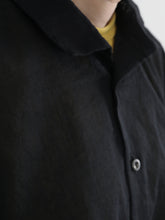 ティッシュペーパー・Flat Square Shirt -（  強撚コットンラミーローン )