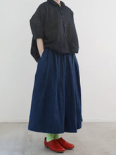 ティッシュペーパー・Flat Square Shirt -（  強撚コットンラミーローン )