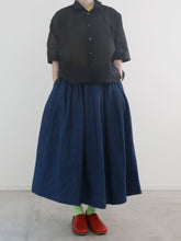 ティッシュペーパー・Flat Square Shirt -（  強撚コットンラミーローン )