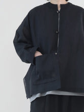 ティッシュペーパー・Flat  Blouse -（  強撚コットンラミーローン )