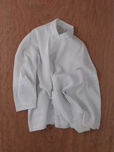 ティッシュペーパー・Flat  Shirt -（  強撚コットンラミーローン )