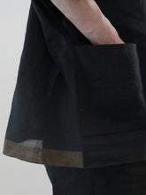 ティッシュペーパー・Flat  Boy Friend Pajama Shirt -（  強撚コットンラミーローン )