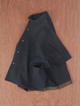 ティッシュペーパー・Flat  Boy Friend Pajama Shirt -（  強撚コットンラミーローン )