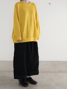 Washable!  Crew Neck Long Sleeve　 -    （ Special Touch Wool Ponch )
