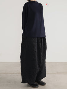 Washable! Rum Neck Wide Long Sleeve　 - （  FABRITEC / special touch wool ponch  ）