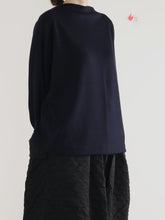 Washable! Rum Neck Wide Long Sleeve　 - （  FABRITEC / special touch wool ponch  ）