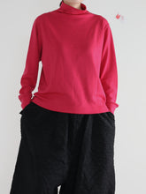 Washable! Off Turtle Long Sleeve　 - （  FABRITEC / special touch wool ponch  ）