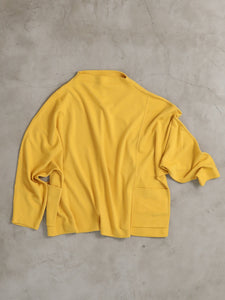 Washable! Rum Neck Wide Long Sleeve　 - （  FABRITEC / special touch wool ponch  ）