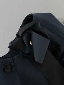 耳鳴！Kruta Coat  -（  えんぴつストライプ・画用紙布 )